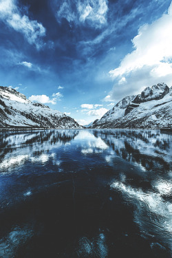 visualechoess:  Frozen Lake … II by: Davide®Photographer  