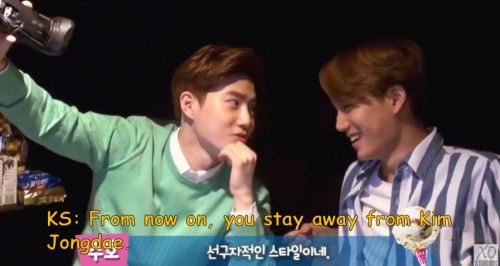 dosaxycaramelvoice:Suho ft. Jongin’s Biology Lesson