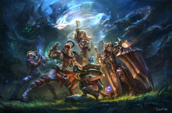 suke-art:  Key art works 2012-2015 i made for league of legends!! 