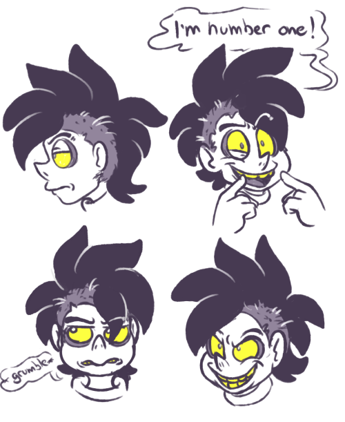 just some turbo faces also good example of how the more i draw a character, the bigger i make their hair >:T
