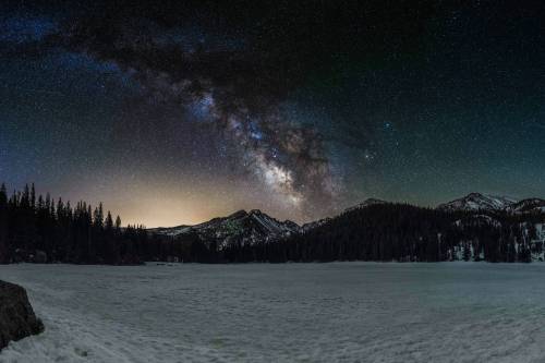 Porn blazepress:  The Milky Way over Long Peak photos