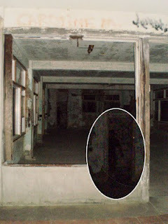 eeriie:  A picture of a full body apparition taken at Waverly Hills. The photo was
