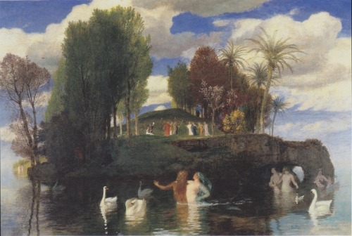 The Island of Life, 1888, Arnold BocklinMedium: oil,canvaswww.wikiart.org/en/arnold-bocklin/