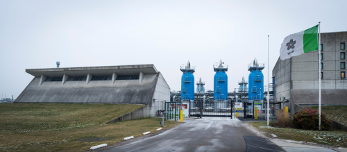 Gas storage facility of the Nederlandse Aardolie Maatschappij (NAM) in Langelo.
