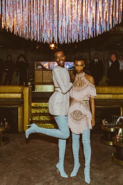 Celebritiesofcolor:  Maria Borges And Kayla Scott At The After Met Gala Party Hosted