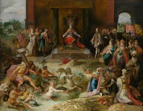 Frans Francken - Allegory of the abdication of Holy Roman and Spanish Emperor Charles V in 1555 - 16