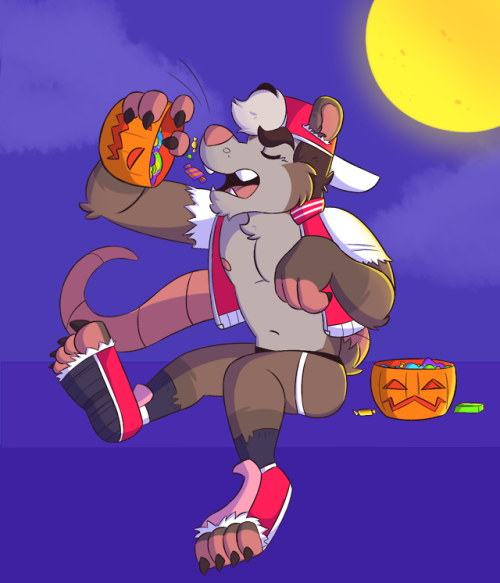 He gonna eat all of your candy!!Big weretouya is a big jerk