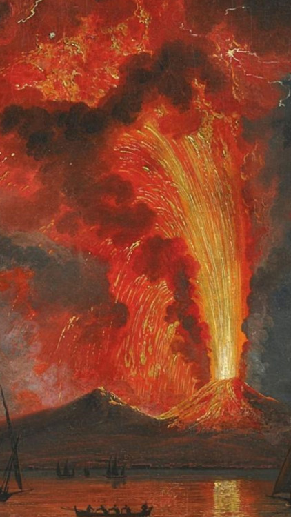 Volcanoes ️ by Volaire, Hackert, Wukty, Wright, Unknown (last). Painted between 1700-1900. Details, 