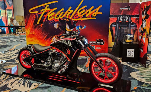 They Have A Shadow The Hedgehog Bike At My Work Place Right Now For A Convention Near Our Food Court