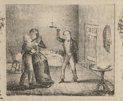 This shocking (by 19th century standards) illustration is from a book titled “Letters and Recollecti