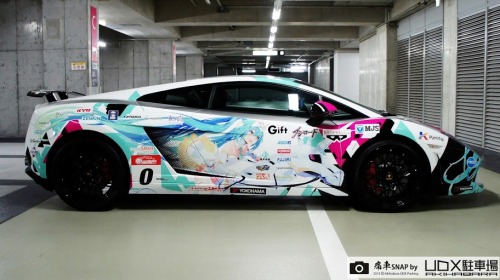 Lamborgini Gallardo -2015 Super GT300  #0 Goodsmile Racing  Hatsune Miku SLS Color秋葉原UDX駐車場[痛車SNAP]N