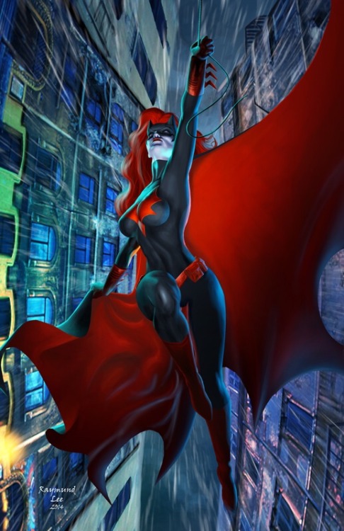 #Batwoman #art by #raymundlee. -RL Found here: raymundlee.deviantart.com/art/City-Of-Narrows-