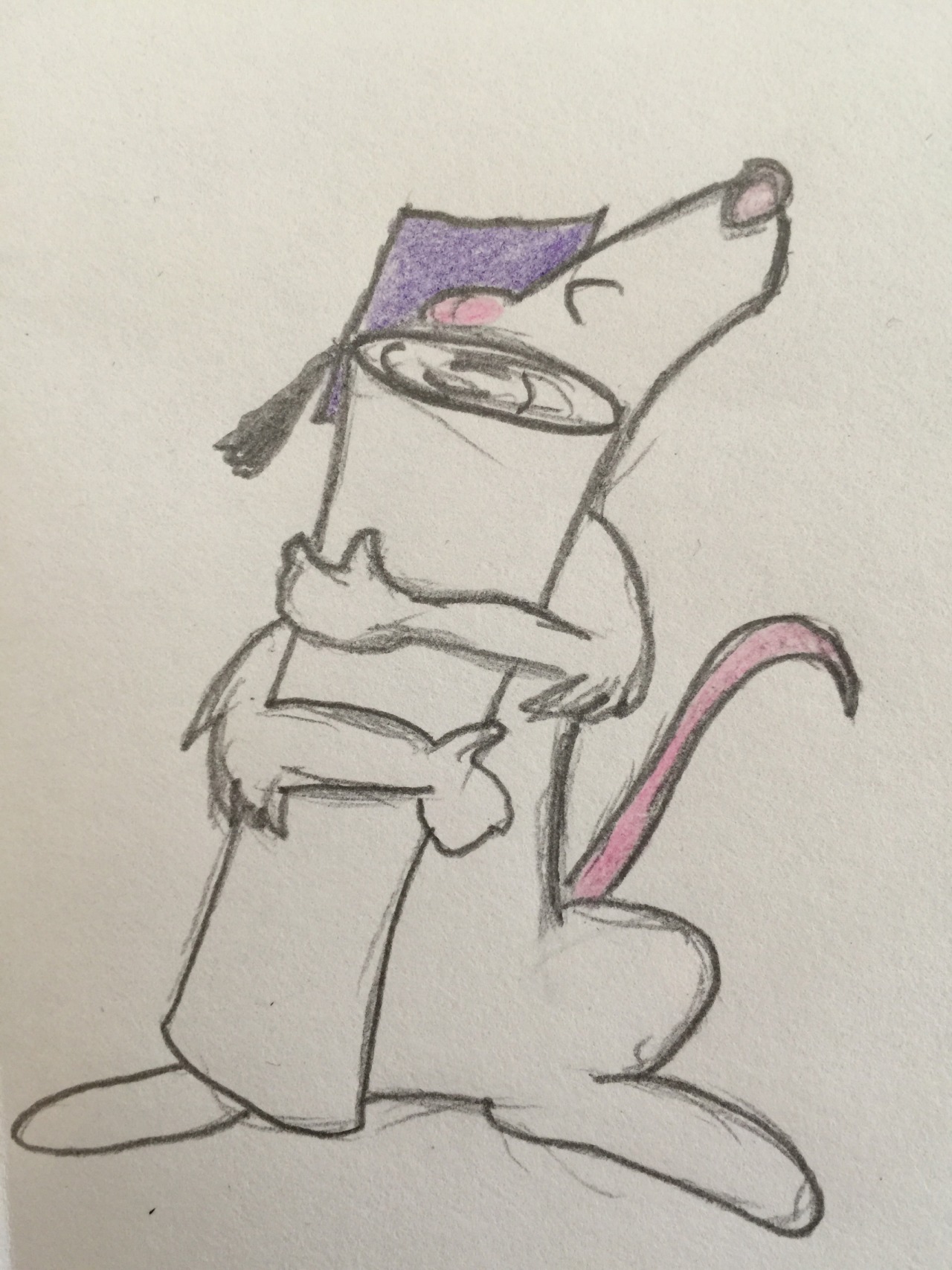 olafsvenison:  Drew this for my sister to congratulate her on graduating college.
