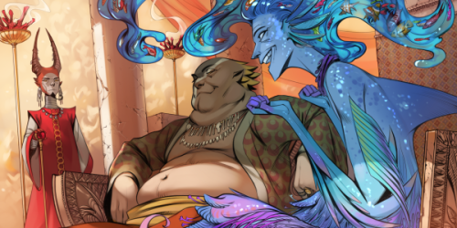 ‘’Yarkh’’ mini-series, frames from issues 1-3, written & lined by me, colored by @orphensirius