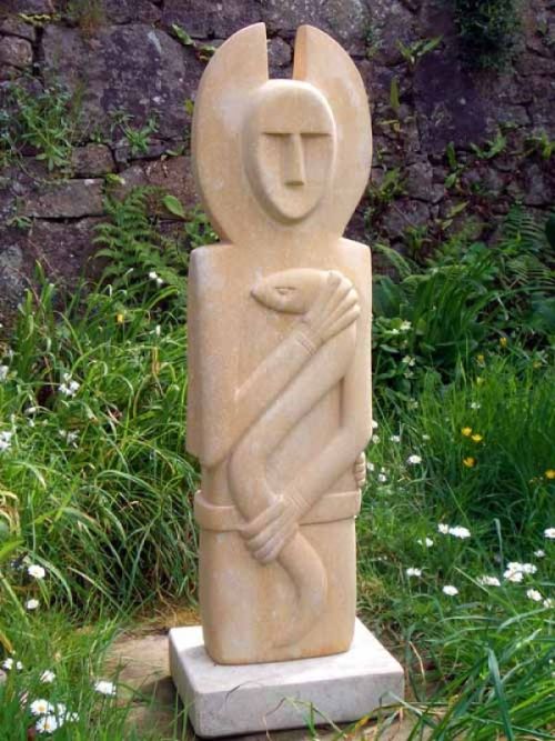 Druid by by Perryn Butler, 2008. Sausmarez Manor, Guernsey. Image Source: Art Parks InternationalSai