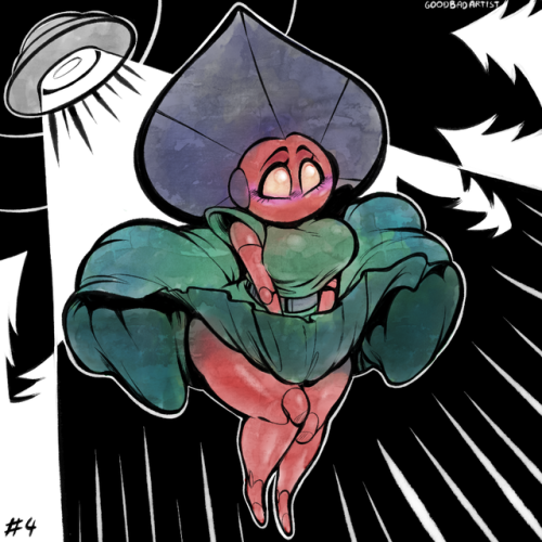 goodbadartist: Day 4 - Flatwoods Monster O oO <3 <3 <3