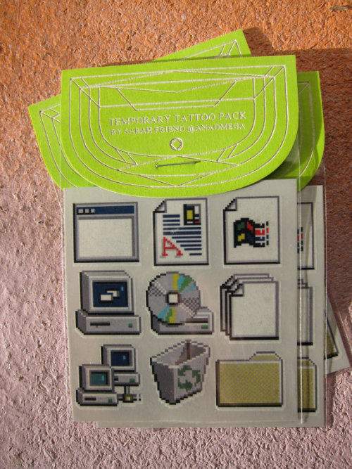 etsyifyourenasty: Windows 95 Temporary Tats