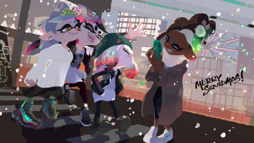 splatoonus: The Splatoon 2 team wishes a Merry Squidmas to all the good little Inklings and Octoling