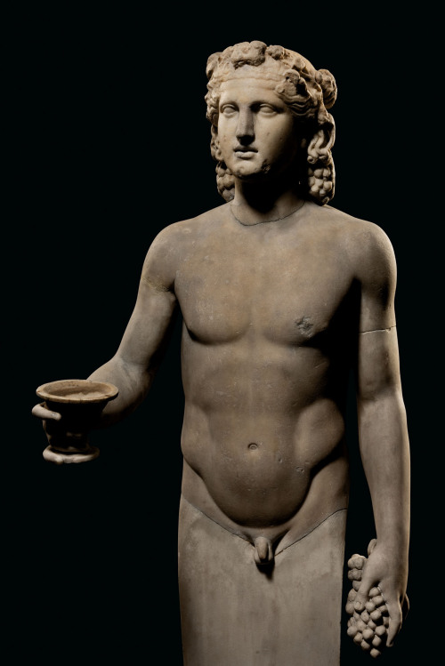 ganymedesrocks:This Dionysus Herm is a Roman marble terminal figure, from the 2nd century AD discovered at Hadrian’s Villa near Tivoli in 1775 by the Scottish painter and art excavator Gavin Hamilton, who brokered the sale of many sculptures between