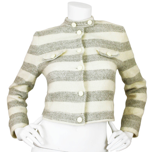 Just Listed!Courreges classic striped beige wool jacketboutique.featherstonevintage.com/produ