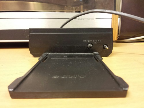 Sony D-50 Compact Disc Compact Player, 1982 with Sony AC-D50 Dock, 1982
