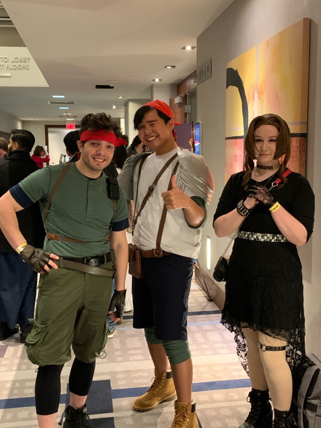 A couple of photos from Kupocon PomEast of folks cosplaying FF7.