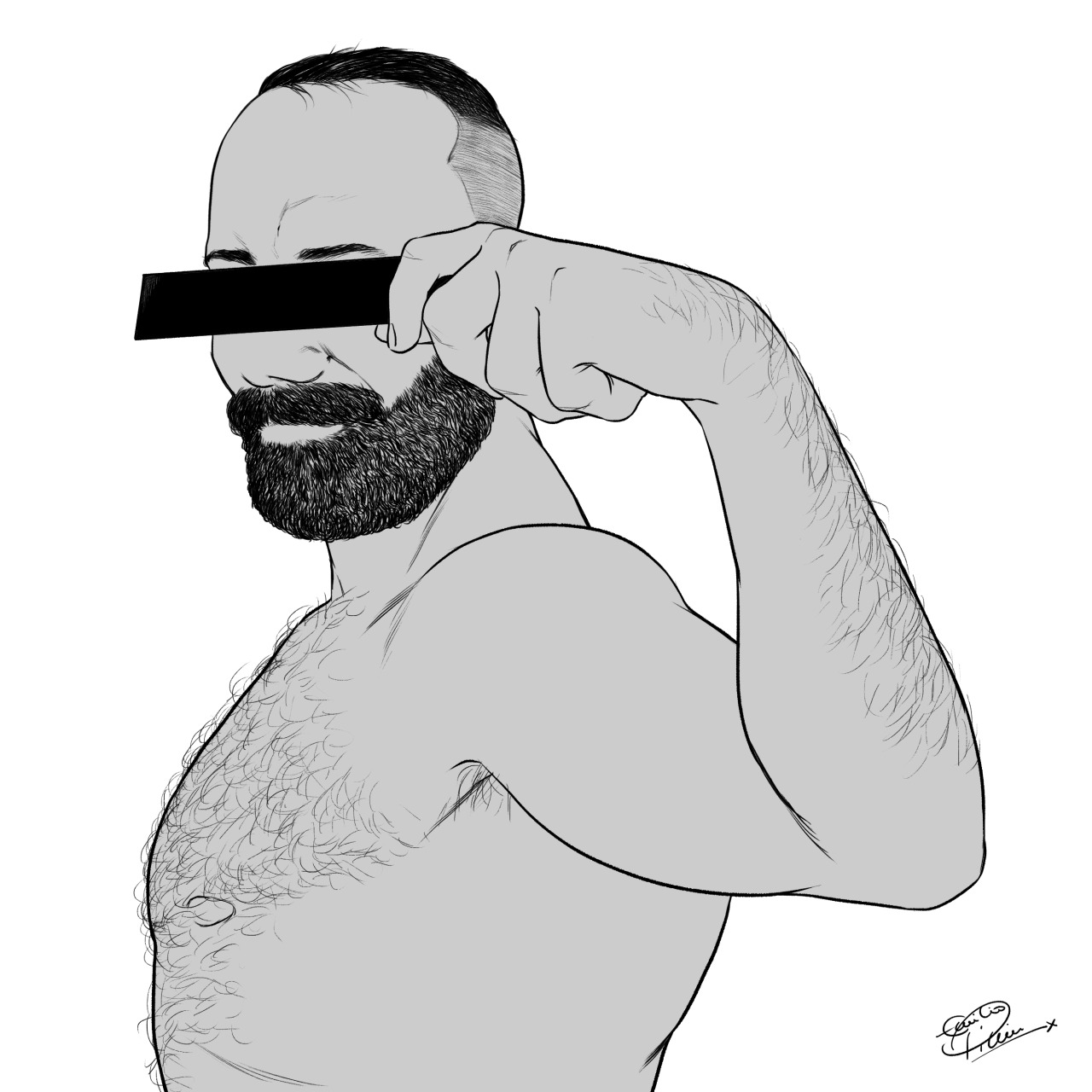 Hairy Gay Art and Cartoons