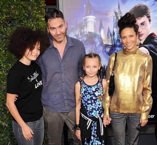 Thandie Newton and her kids. Doppelgangers!