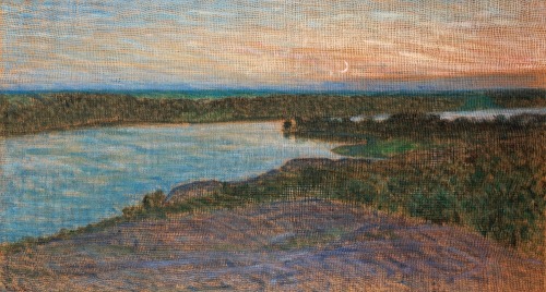 Högsommarnatt (High Summer Night, View over Årstaviken)  -  Eugene Jansson  1895Zwedish 1862-1915