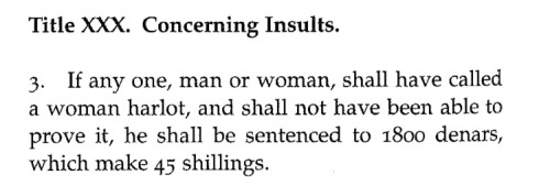 medieval-women: Women in Salic Law Excerpts regarding the treatment of women from the Lex Salica (Sa