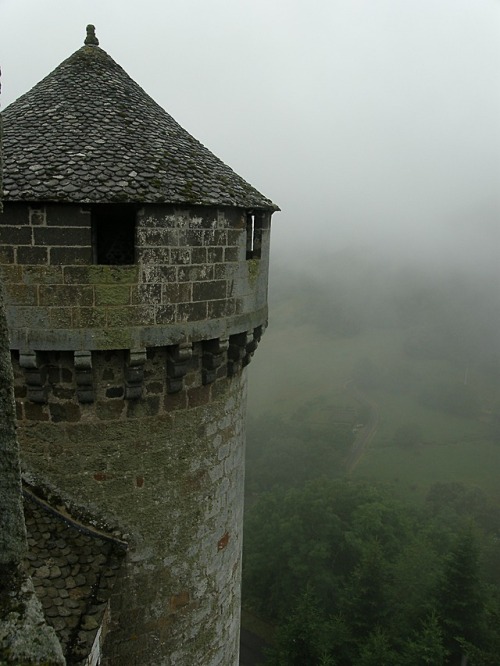 medieval-woman:château d'Anjony / Anjony castle by OliBac The fog vanishing at last