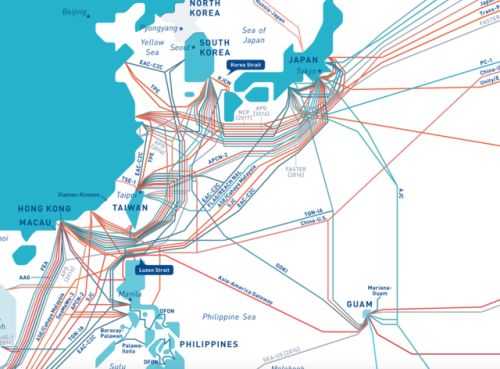 2016 TeleGeography Submarine Cable Map (detail)