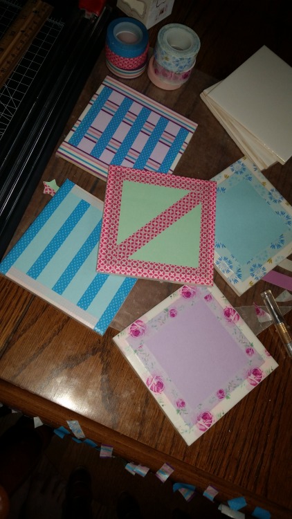 Making coasters!