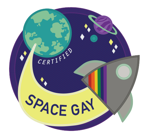 sunsetofdoom: cfpepperz: Some necessary space scouting badges ~~ Space Gay | Space Ace | Space Bisex