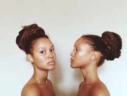 musingsofastar:  Locs times two. 