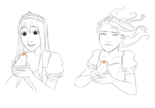 paperypiper:local princess harassed by screaming frog(because of the frog prince au kit drew)