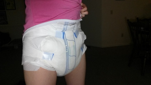 abdlilith:  Spent a whole day in double diapers. Here’s the very full results.