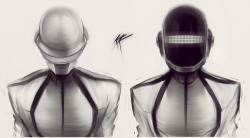 blck-kng:  Daft Punk by Kata Kiss 