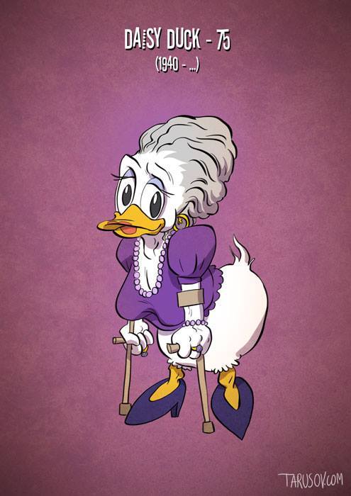 doggiesintensify:tastefullyoffensive:If Cartoon Characters Got Old by Andrew TarusovRelated: Disney 