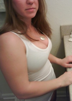 pawgwife69:  White lace tank…older pics,