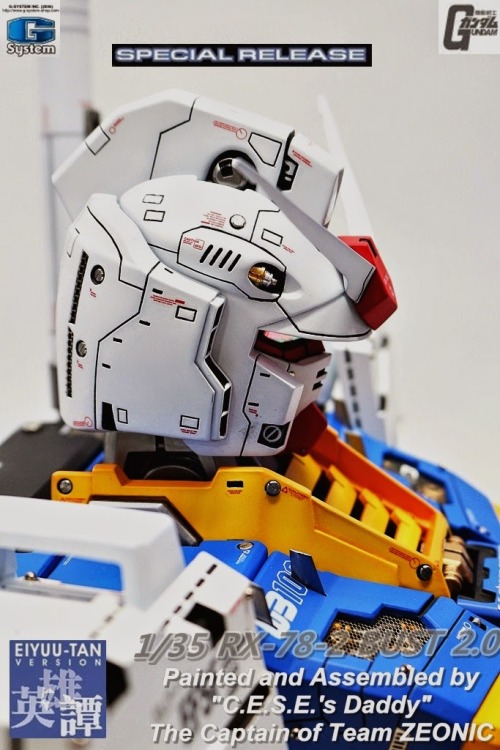 mechaddiction:  G-System 1/35 RX-78-2 Gundam Ver. 2.0 Bust - Painted Build Modeled by jjhangel777 #mecha – https://www.pinterest.com/pin/289989663490445529/