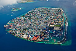 sixpenceee:  Malé, the capital city of the Maldives, is so heavily urbanized that it covers the entire island it is situated on. 