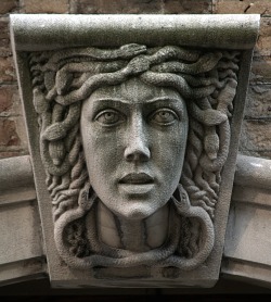 Hildegardavon:    Medusa Medusa Mascaron At 19 Sutton Place, Midtown New York City.
