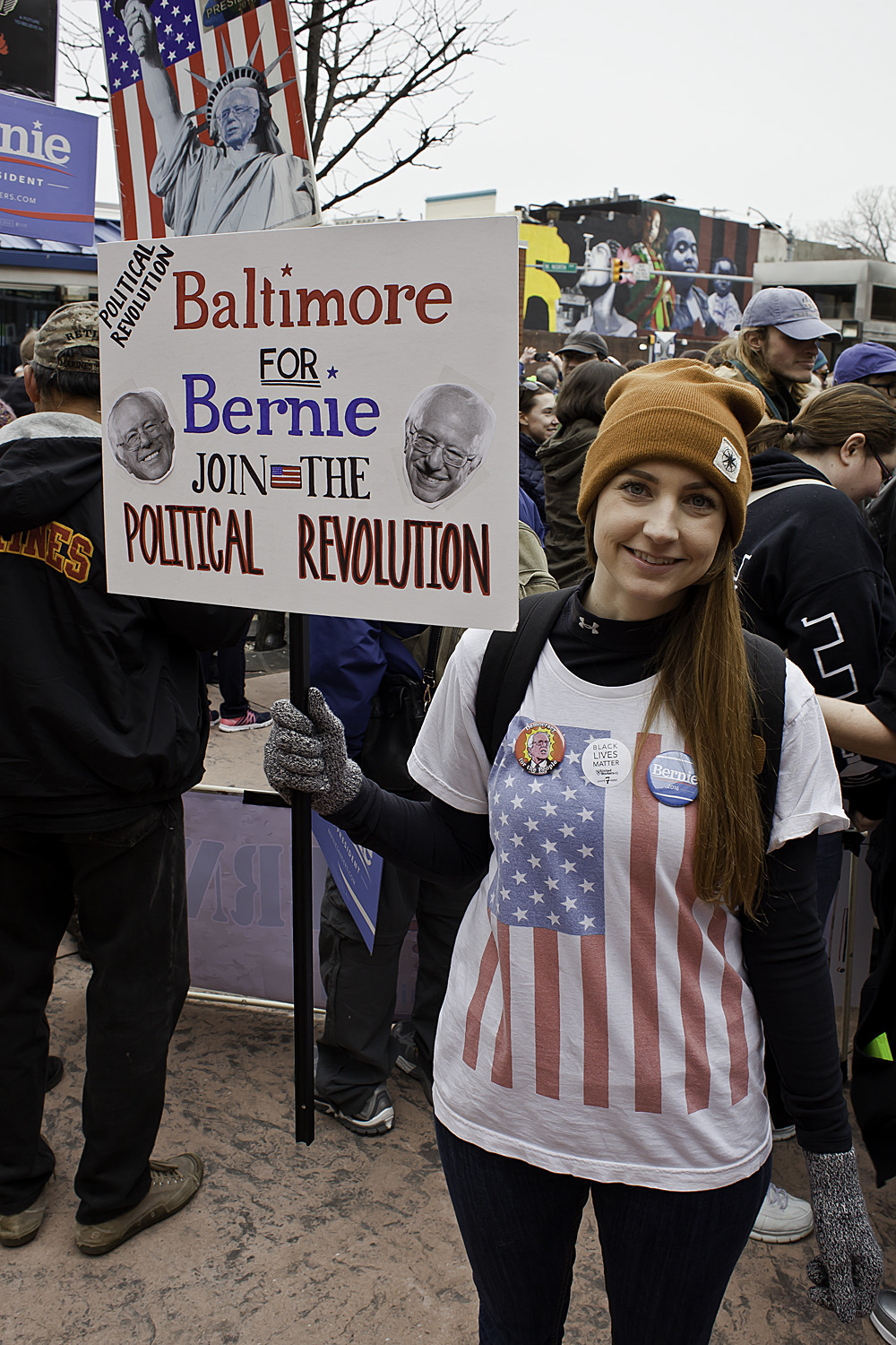 patgavin:  Bernie Sanders Rally &amp; March, Penn-North, Baltimore, Md 3/19/16