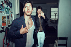 fashionablymaleofficial:  (via “Boys just want to have fun!” The Zakar Twins Pics by Lagaret) 