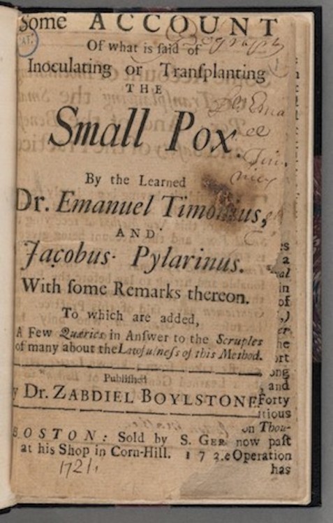 Onesimus, an enslaved West African man, convinced Cotton Mather to support the practice of inoculati