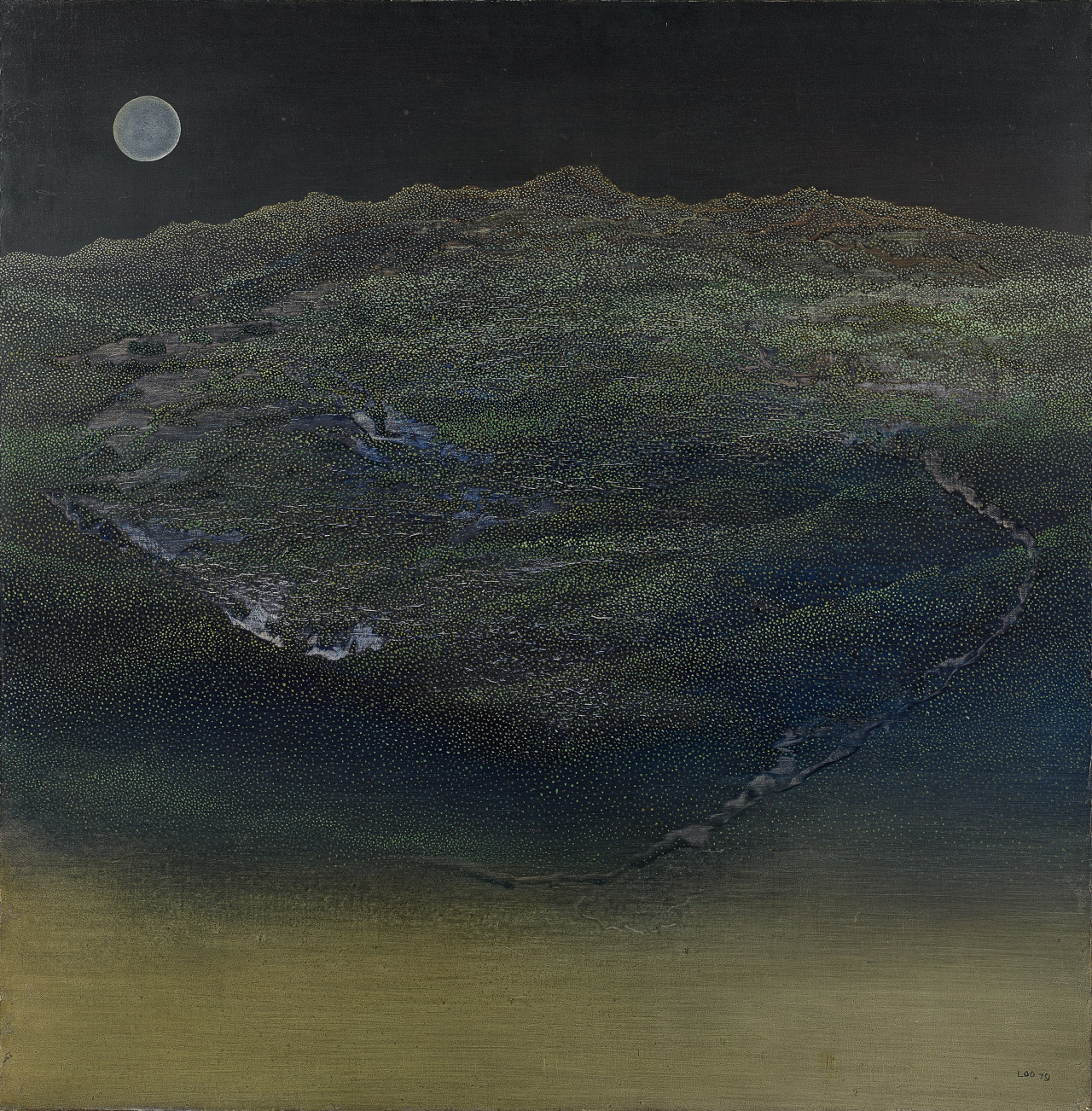 amare-habeo:  Janine Loo (Chinese-French, 1920)Clair de Lune (Moonlight), 1979Oil