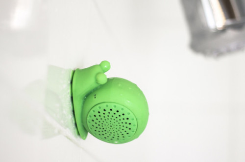 mymodernmetselects: Charming Snail Doubles as Water-Resistant Speaker for Your ShowerMost people wou