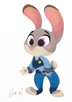 gtoxot:  Can’t wait to see tha movie! Here a little fan art of Judy, from Disney Zootopia! 
