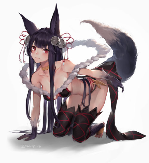 nijigenlewd:Practice by artist わたお (@wait_ar)